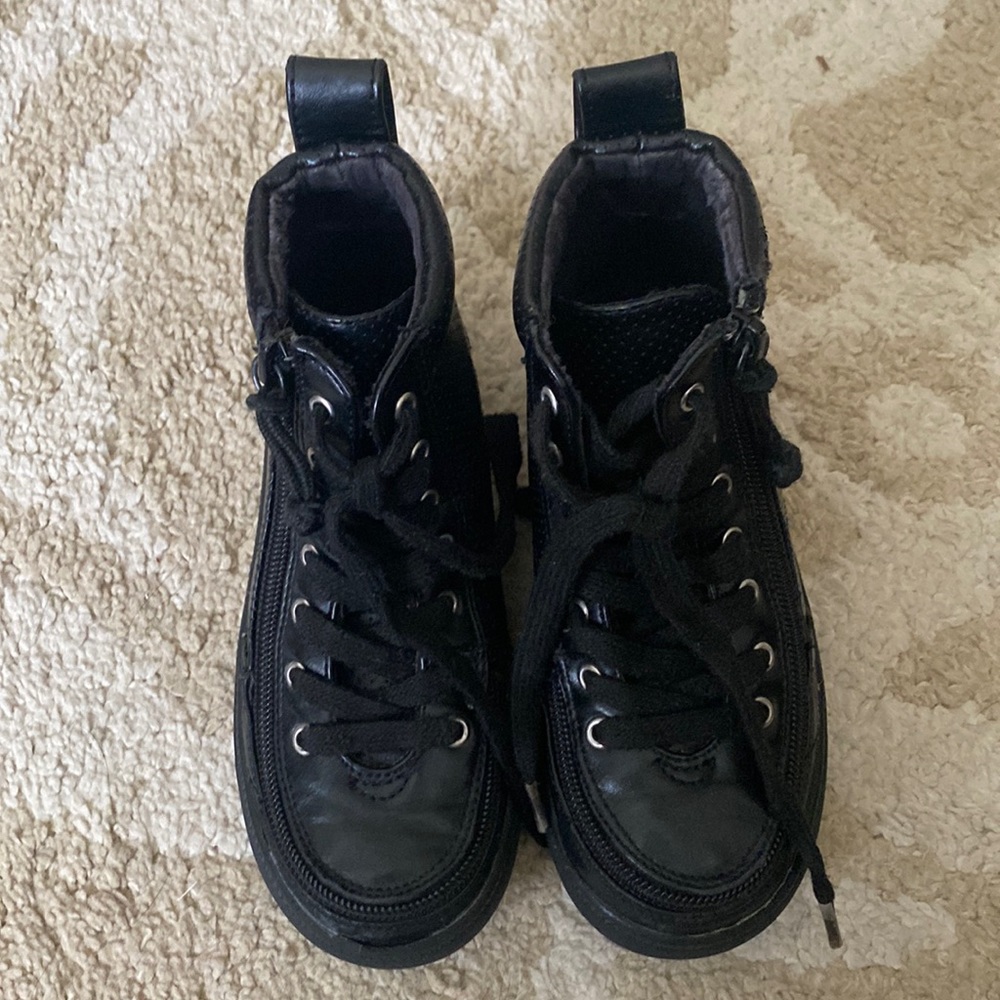 Black high top boys shoes